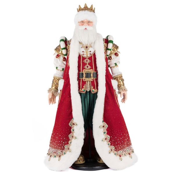 Kc 28 528800 Katherines Collection Christmas Doll Royal Christmas Ball King Christian Claus Of The North Pole Doll Red Green