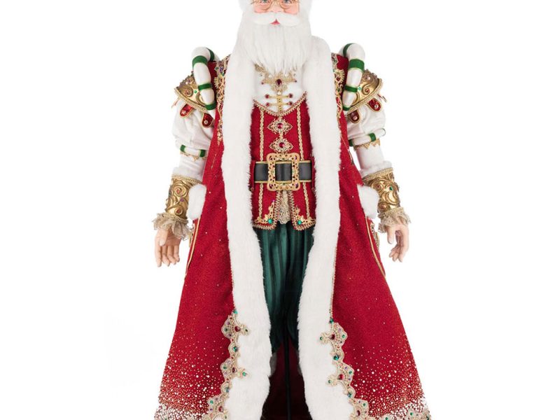 Kc 28 528800 Katherines Collection Christmas Doll Royal Christmas Ball King Christian Claus Of The North Pole Doll Red Green