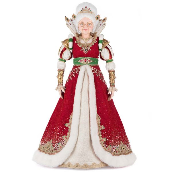 Kc 28 528801 Katherines Collection Christmas Doll Royal Christmas Ball Queen Noelle Claus Of The North Pole Doll Red Green