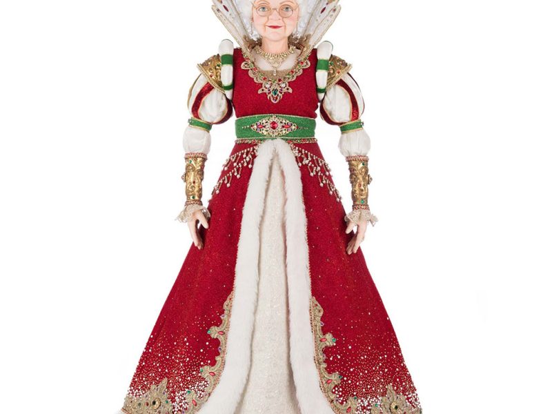 Kc 28 528801 Katherines Collection Christmas Doll Royal Christmas Ball Queen Noelle Claus Of The North Pole Doll Red Green