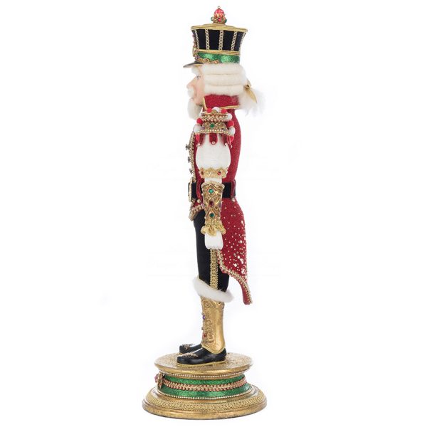 Kc 28 528807 Katherines Collection Christmas Decorative Items Royal Christmas Ball Commandant Pierson Pecan Tabletop Red Green White Detail2