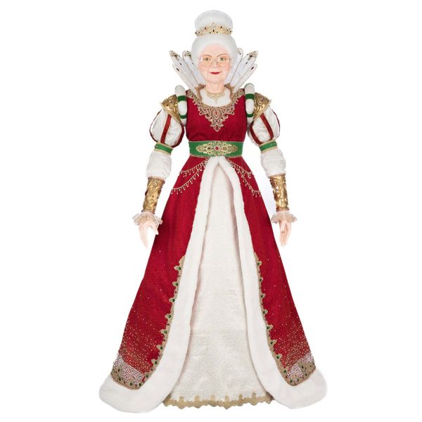 Kc 28 528810 Katherines Collection Christmas Doll Royal Christmas Ball Queen Noelle Claus Life Size Doll Red Green