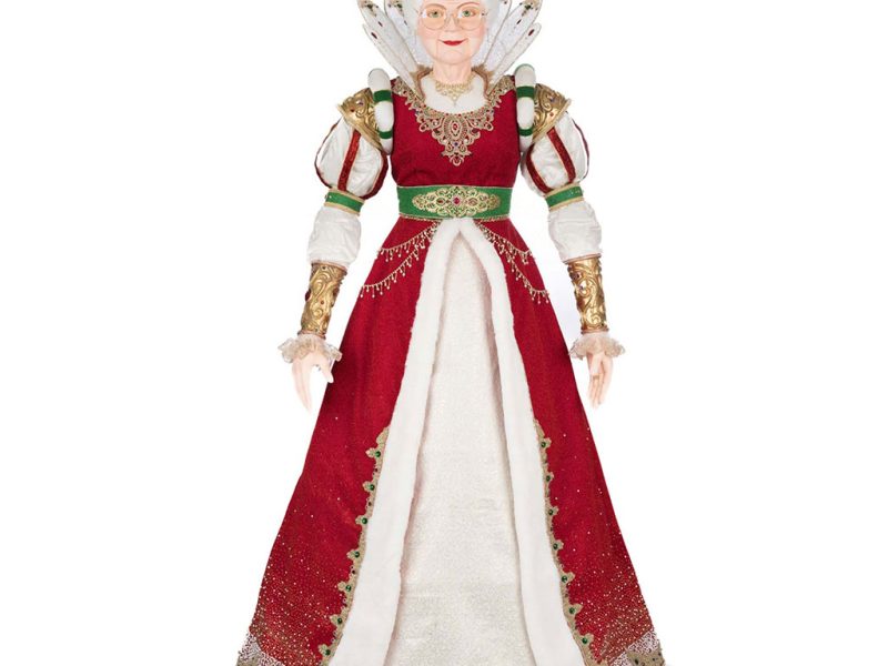 Kc 28 528810 Katherines Collection Christmas Doll Royal Christmas Ball Queen Noelle Claus Life Size Doll Red Green