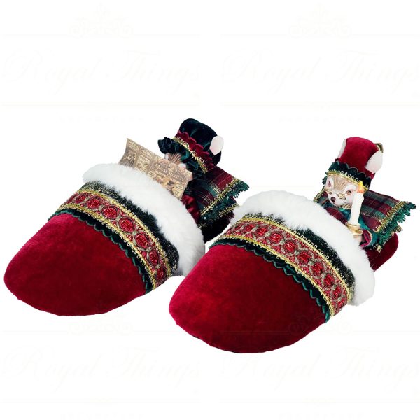 Kc 28 628343 Katherines Collection Christmas Mr Mrs Fromage Mouse Tabletop Red Green White