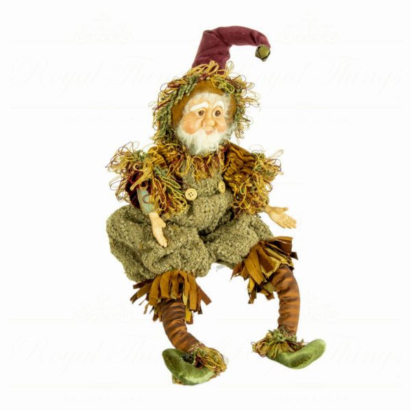 Kc 66 12812 Katherine S Collection Christmas Collectible Dolls Mr Boris Woodland Gnome Doll Green Brown