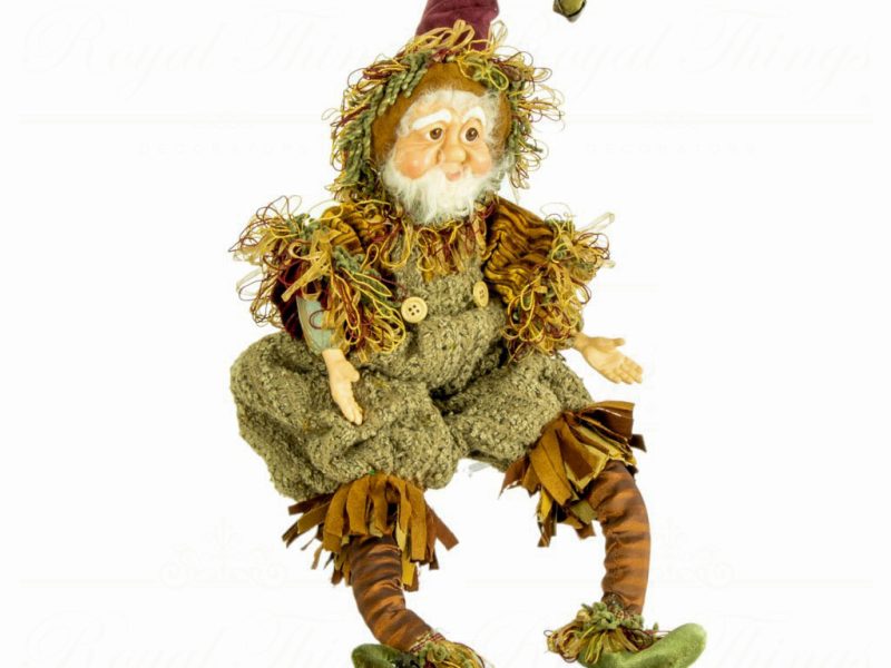 Kc 66 12812 Katherine S Collection Christmas Collectible Dolls Mr Boris Woodland Gnome Doll Green Brown