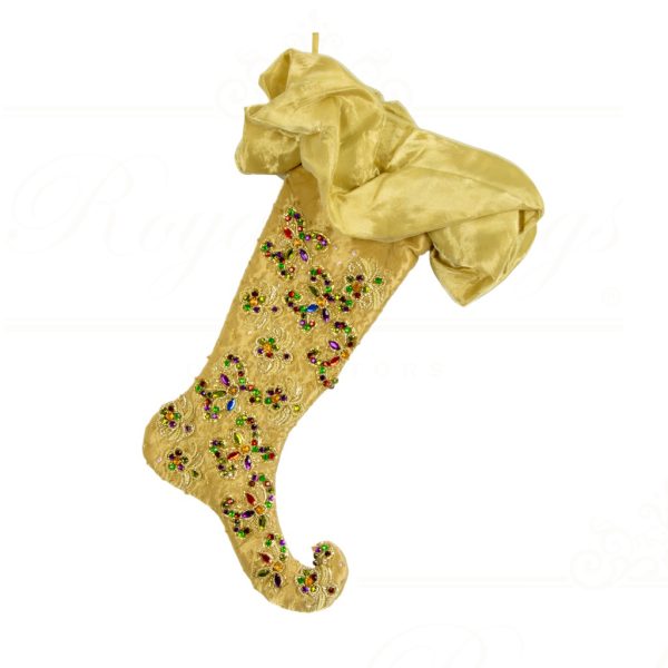 Kc 99 11066 Katherine S Collection Christmas Stockings Jeweled Fantasy Stocking Cream Multi