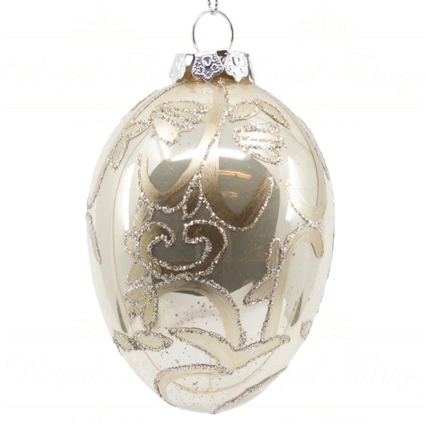 Kc Tr 04 41475 Katherines Collection Christmas Balls Glass Easter Egg Champagne