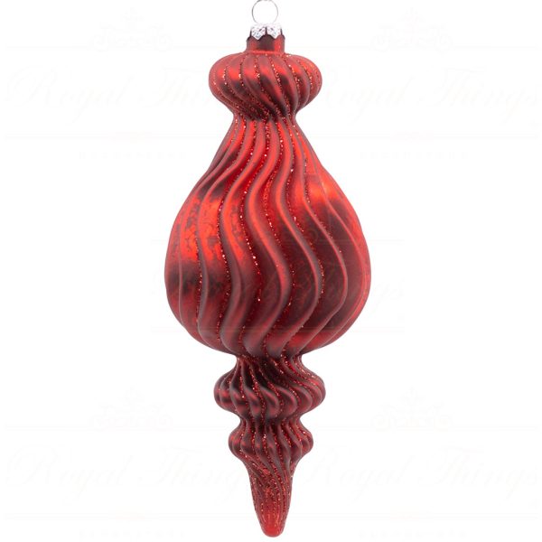 Kc Tr 14 48152 Katherines Collection Christmas Balls Glass Festive Cheer Ball Red Vari Long