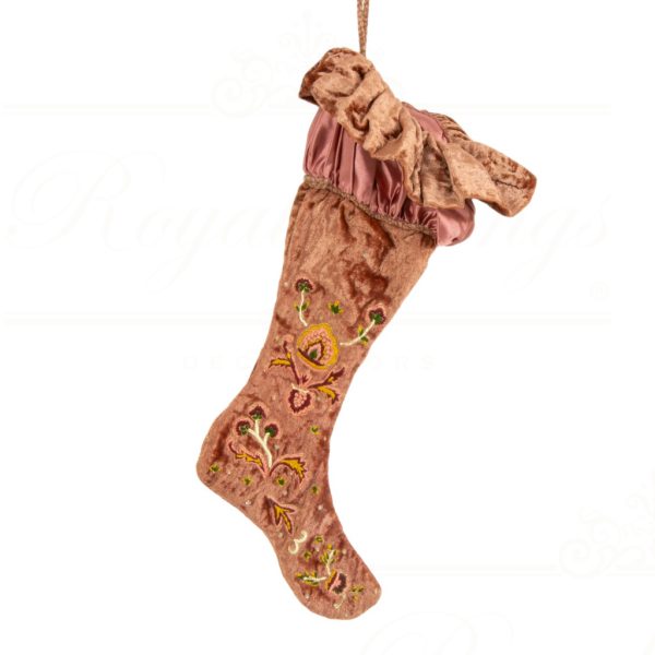 Kc Z 20465 Katherine S Collection Christmas Stockings Victorian Rose Stocking Pink