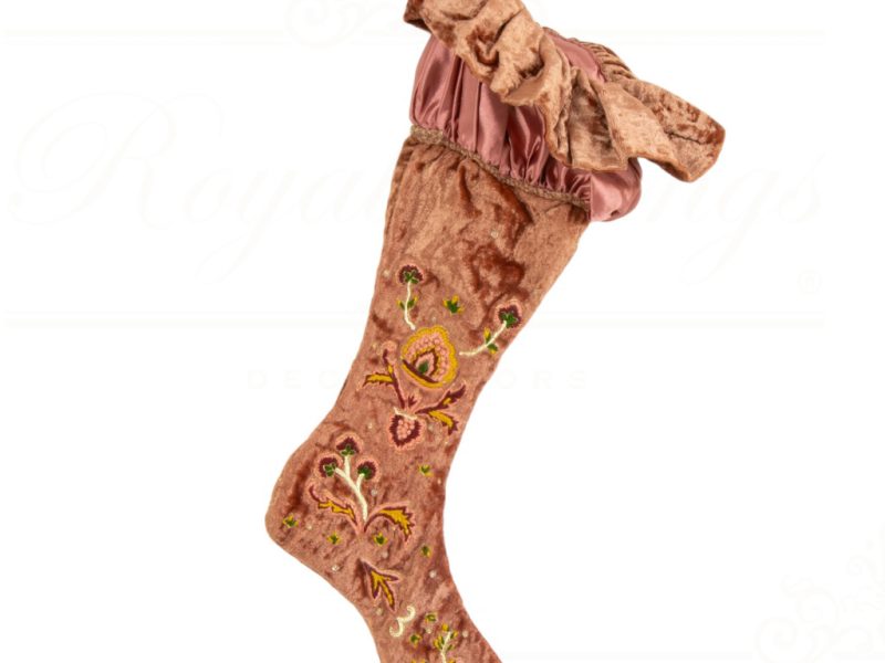Kc Z 20465 Katherine S Collection Christmas Stockings Victorian Rose Stocking Pink