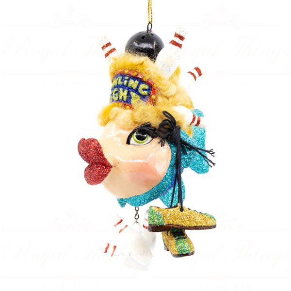 Bowling Night Kissing Fish Ornament 15 cm