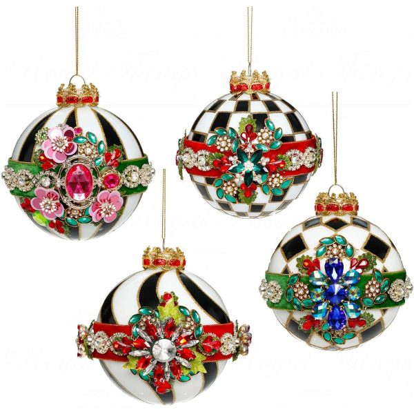 Mr 36 61404 Mark Roberts Christmas Balls Timeless Jeweled Ball Ornament