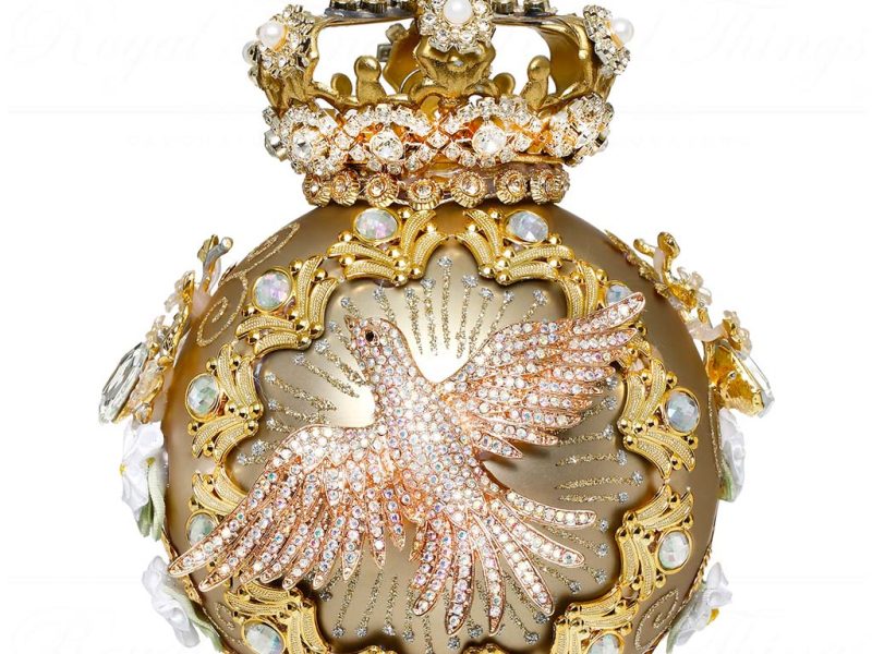 Mr 36 61412 Mark Roberts Christmas Balls Crown Jewels Ball Ornament Gold