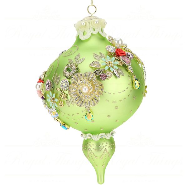 Lot de 12 boules de Noël (D80 mm) en verre Aura Multicolore - Boule et