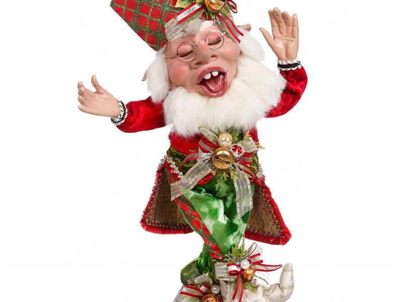 Mr 51 16200 Mark Roberts Christmas Dolls Medium Proclamation Elf Red Green White