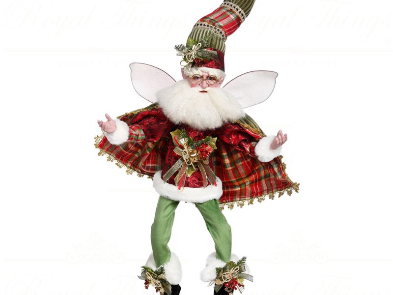 Mr 51 16402 Mark Roberts Christmas Dolls Large Christmas Eve Santa Fairy Doll Red Green White