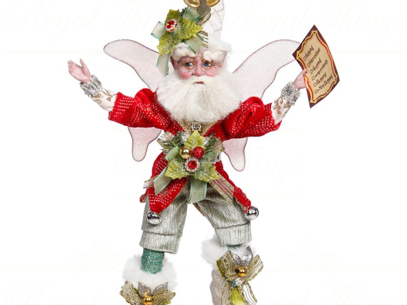 Mr 51 16404 Mark Roberts Christmas Dolls Small Christmas List Santa Fairy Doll Red Green White.jpg
