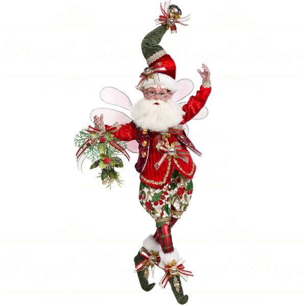 Mr 51 16438 Mark Roberts Christmas Dolls Large Deck The Halls Santa Fairy Doll Red Green White