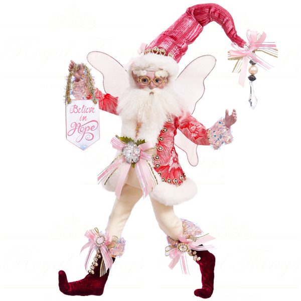 Mr 51 16514 Mark Roberts Christmas Dolls Medium Spirit Of Hope Santa Fairy Doll Pink White
