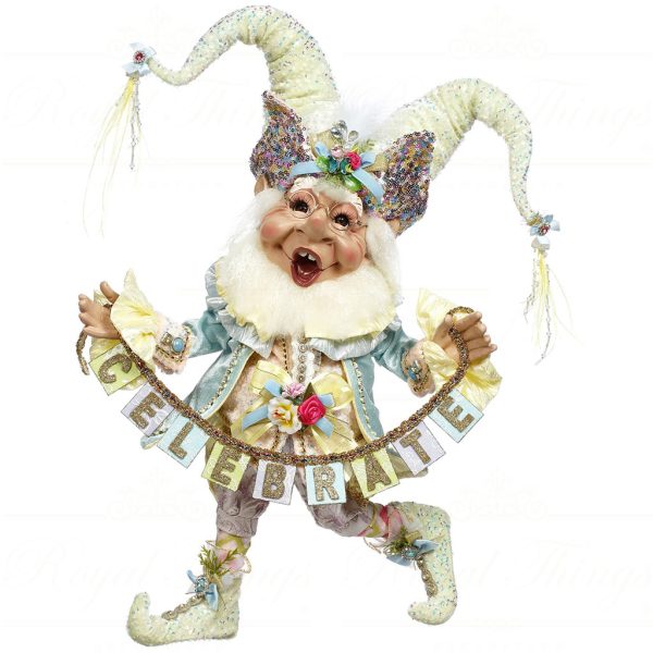 Mr 51 58018 Spring Mark Roberts Collectibles Medium Party Time Elf Gold Blue