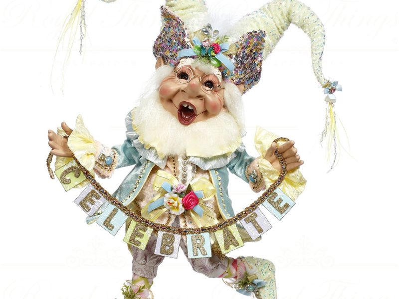 Mr 51 58018 Spring Mark Roberts Collectibles Medium Party Time Elf Gold Blue