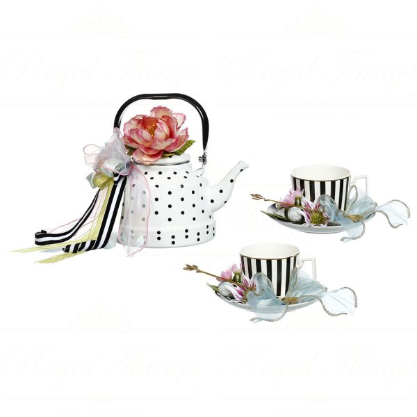 Mr 51 58162 Spring Mark Roberts Collectibles Tea Time White Black Blue