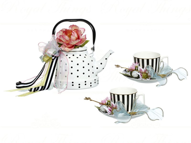 Mr 51 58162 Spring Mark Roberts Collectibles Tea Time White Black Blue