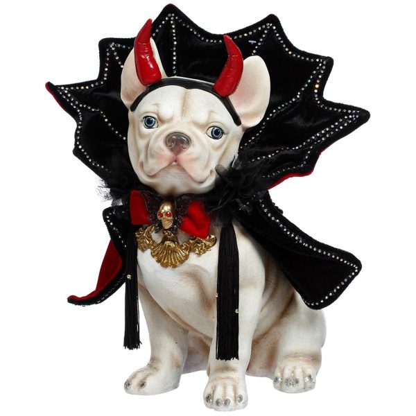 Mr 51 58440 Mark Roberts Christmas Decorative Items Bat Bulldog Tabletop Black