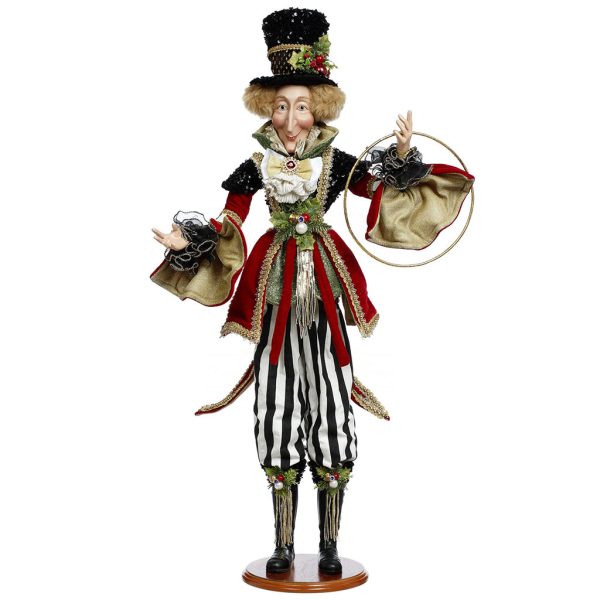 Mr 51 58470 Mark Roberts Christmas Dolls Master Showman Doll Red Black