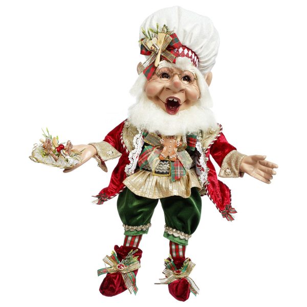 Mr 51 58516 Mark Roberts Christmas Dolls Medium Cookie Maker Elf Doll Red Green