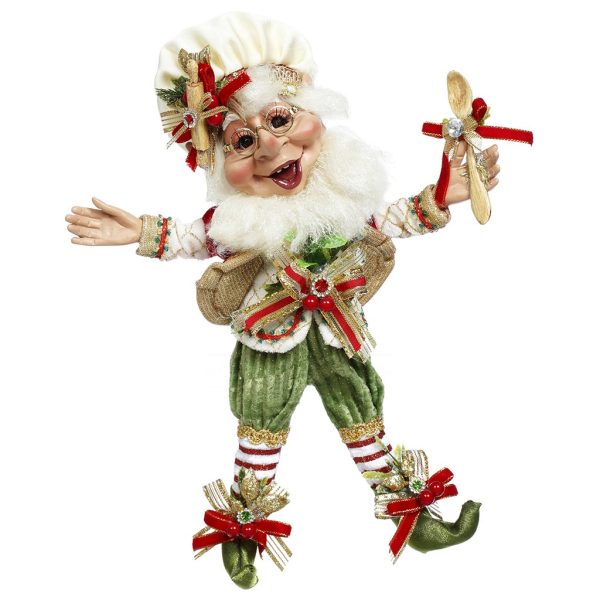 Mr 51 58538 Mark Roberts Christmas Dolls Small Kitchen Helper Elf Doll Green Red