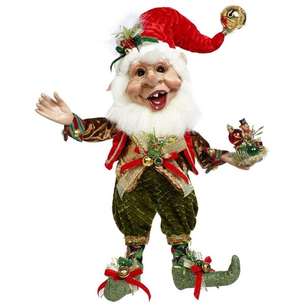 Mr 51 58556 Mark Roberts Christmas Dolls Medium Merry Christmas Elf Doll Red Green