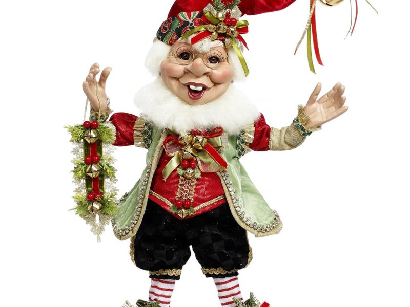Mr 51 58560 Mark Roberts Christmas Dolls Medium Mingle Jingle Elf Doll Red Green