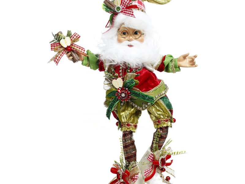 Mr 51 58600 Mark Roberts Christmas Dolls Small Apple Cinnamom Santa Elf Doll Green Red