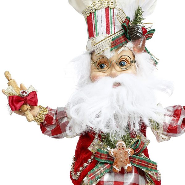 Mr 51 58632 Mark Roberts Christmas Dolls Small Confectioner Santa Elf Doll Red Cream Closeup