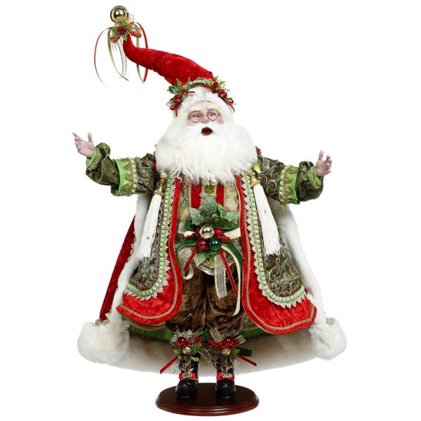 Mr 51 58664 Mark Roberts Christmas Dolls Holly Ivy Santa Doll Green Red