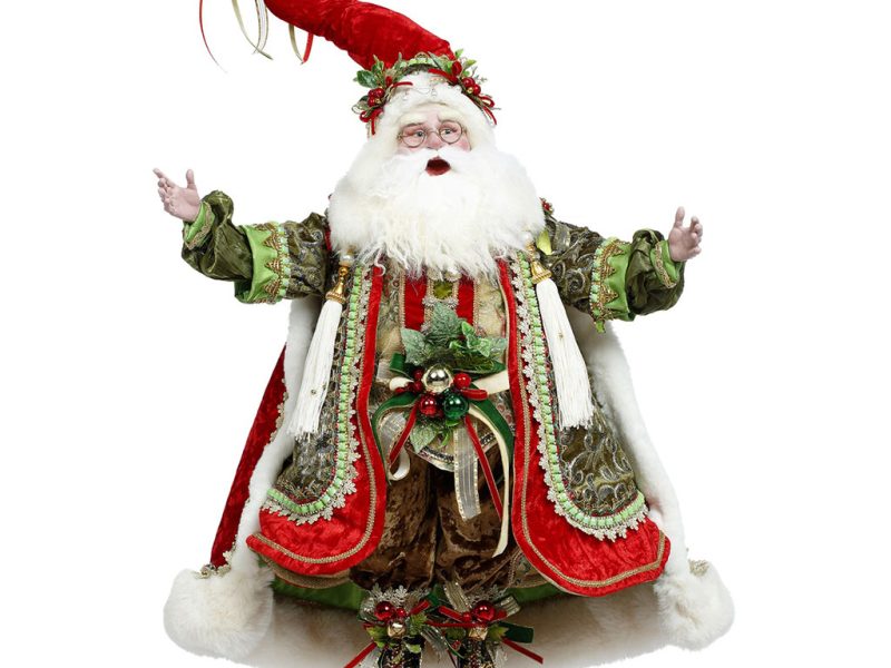 Mr 51 58664 Mark Roberts Christmas Dolls Holly Ivy Santa Doll Green Red
