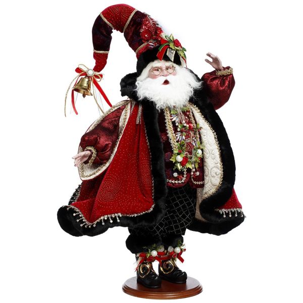 Mr 51 58688 Mark Roberts Christmas Dolls Ruby Red Santa Doll Red Black