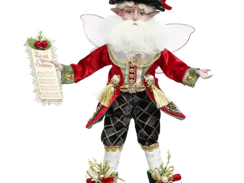 Mr 51 58738 Mark Roberts Christmas Dolls Small Christmas Carol Santa Fairy Doll Red Black