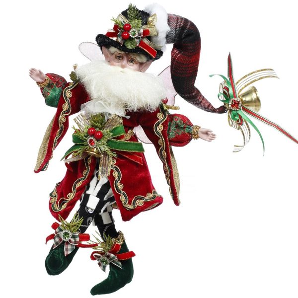 Mr 51 58774 Mark Roberts Christmas Dolls Small Ebenezer Scrooge Santa Fairy Doll Burgundy