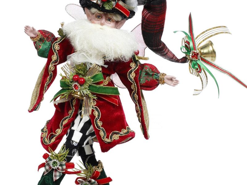 Mr 51 58774 Mark Roberts Christmas Dolls Small Ebenezer Scrooge Santa Fairy Doll Burgundy