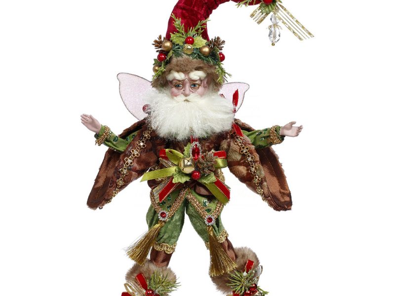 Mr 51 58844 Mark Roberts Christmas Dolls Small Sleighbells Ring Santa Fairy Doll Green