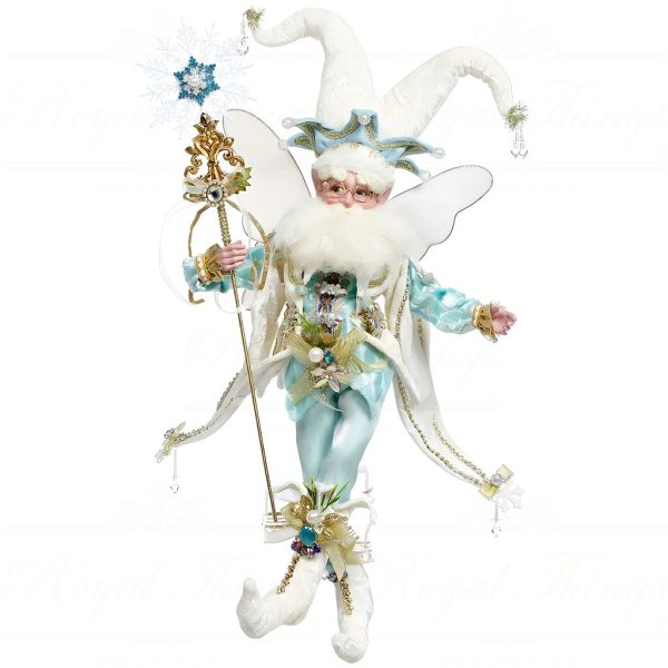 Mr 51 58852 Mark Roberts Christmas Dolls Snowflake Danta Fairy White Blue