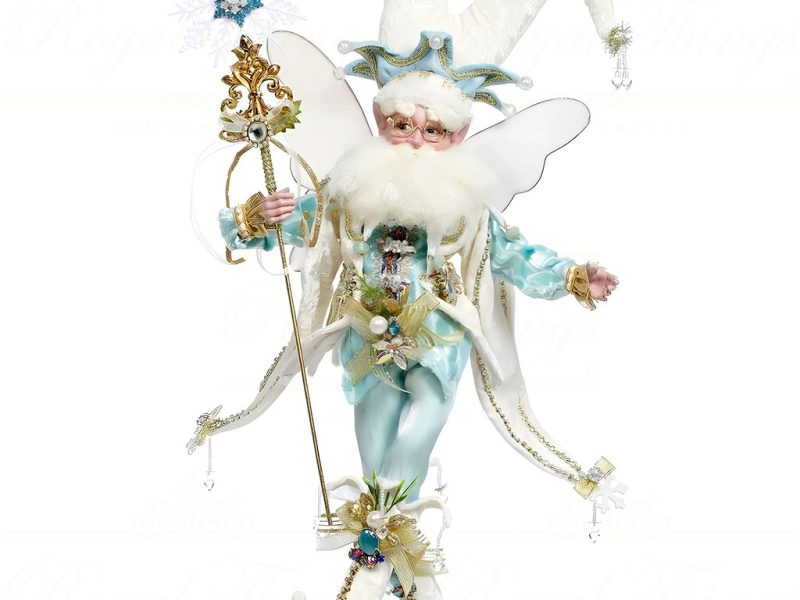 Mr 51 58852 Mark Roberts Christmas Dolls Snowflake Danta Fairy White Blue