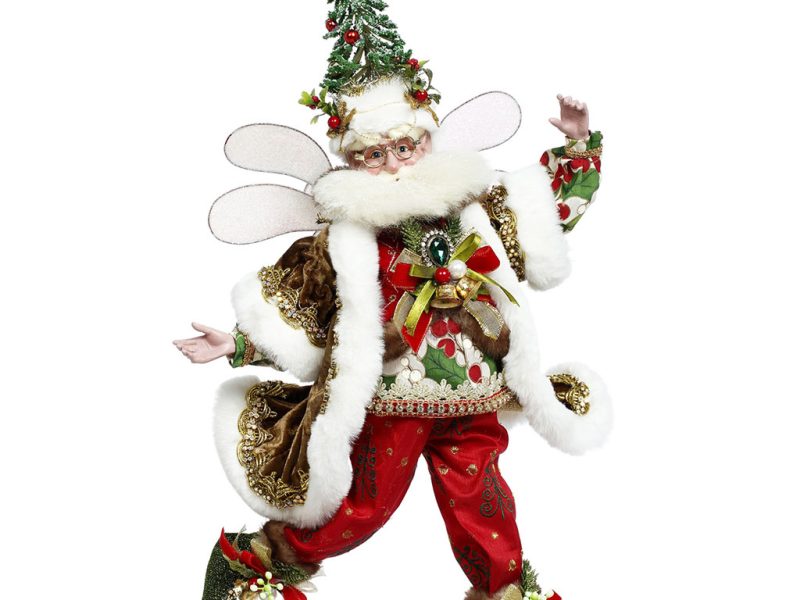 Mr 51 58864 Mark Roberts Christmas Dolls Medium Tannenbaum Santa Fairy Doll Red Green