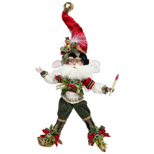 Mr 51 58868 Mark Roberts Christmas Dolls Small Toymaker Santa Fairy Dolls Burgundy Green
