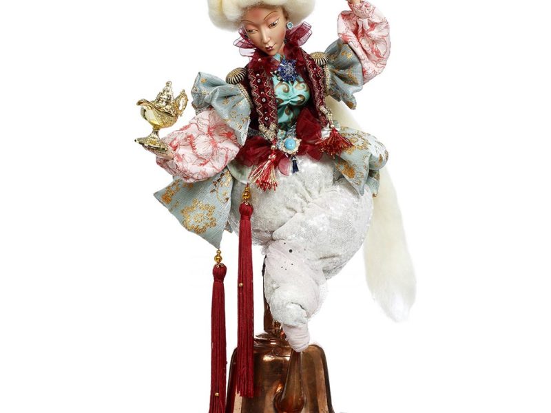 Mr 51 59016 Mark Roberts Christmas Dolls Reve De Genie Doll Red Blue