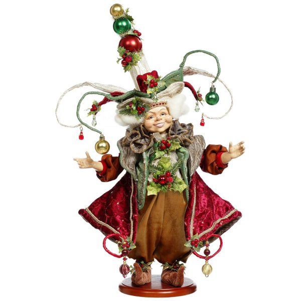 Mr 51 59020 Mark Roberts Christmas Dolls Elf De Noel Doll Green Burgundy