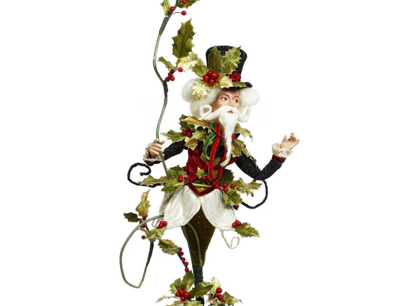 Mr 51 59032 Mark Roberts Christmas Dolls Monsieur Holly Doll Green